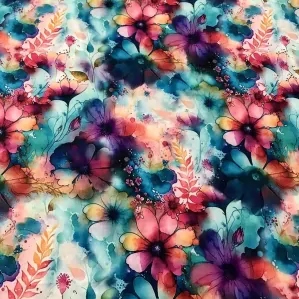 milk silk - akvarelové květy