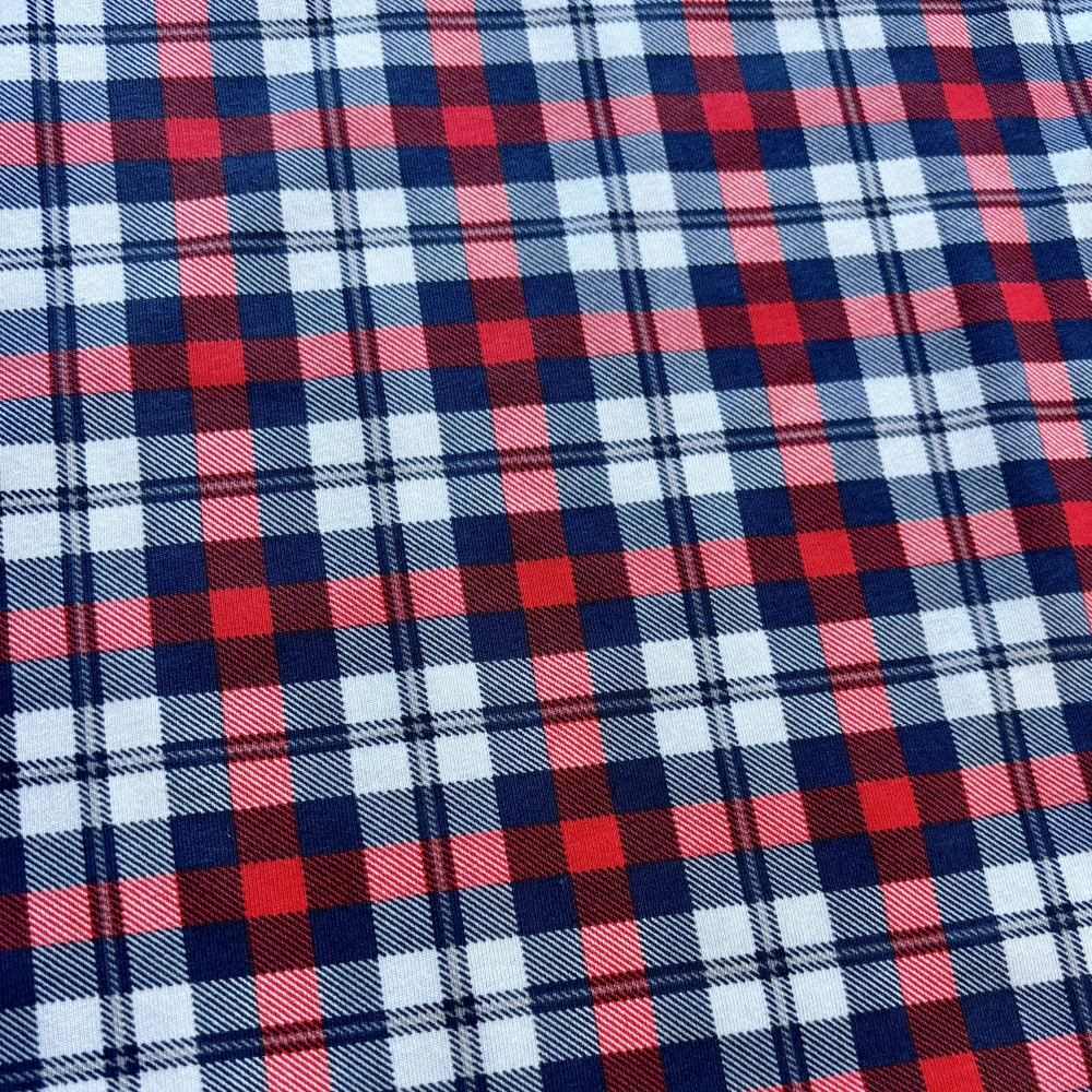 100% bavlněný úplet - tmavá kostka