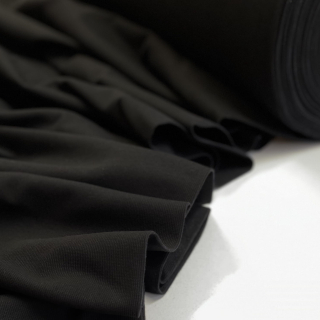 Viskoza EcoVero - teplákovina ČERNÁ