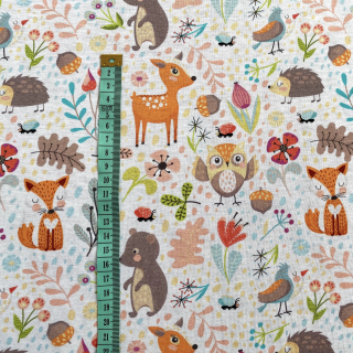 Zvířátka - 100% bavlněný úplet