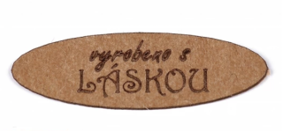 štítek Vyrobeno s láskou