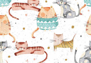 kočky - teplákovina