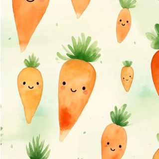 žebrovaný úplet - pan mrkvička