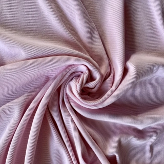 žebrovaný úplet - světle růžová