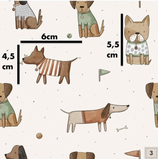 hladký úplet - pejsci ve svetru